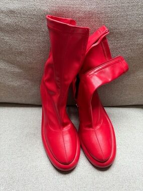 AKIRA Bold Red Mid-Calf Women's Boots